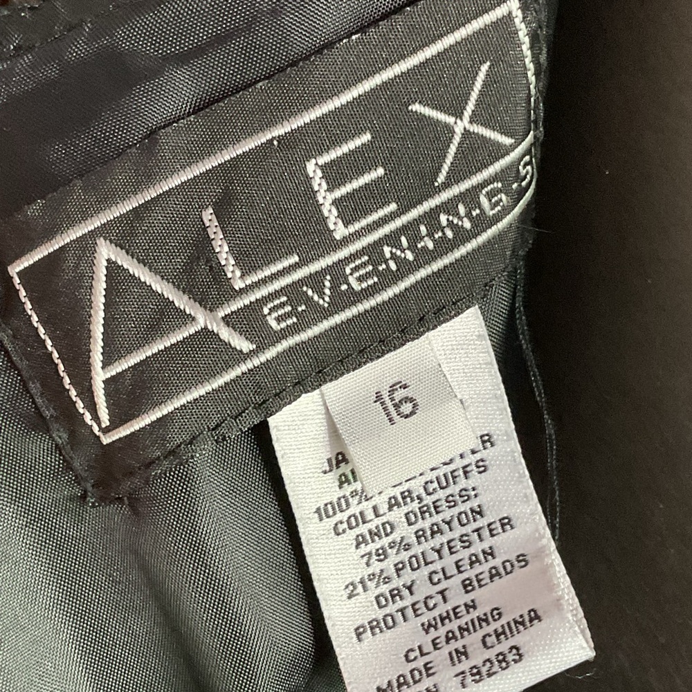 Alex Evenings 2pc Tiered Sheath Dress
With Metallic Jacquard Jacket - Picture 14 of 15